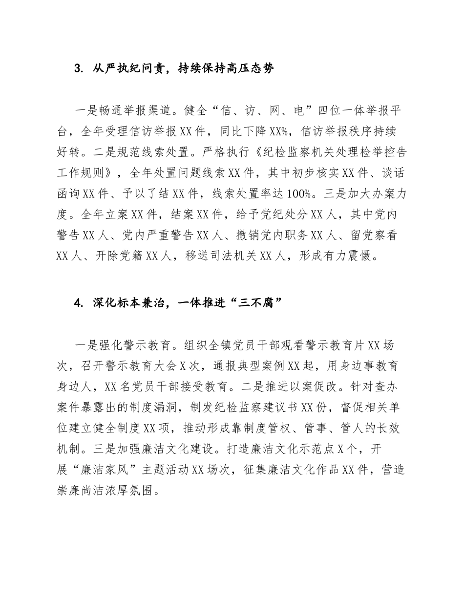 2026年乡镇纪检监察工作总结模版_第3页