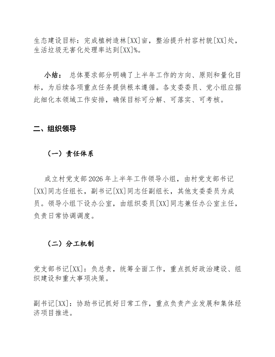 2026年村党支部上半年工作计划模版_第3页