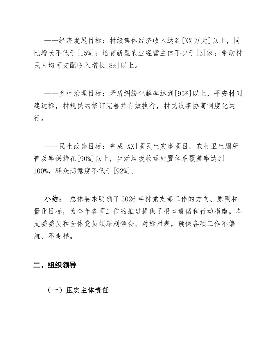 2026年村党支部年度工作计划模版_第3页