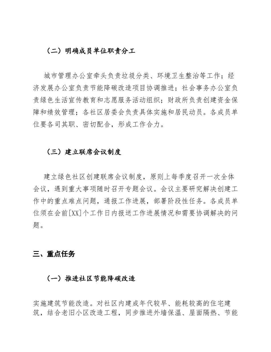 2026年绿色社区创建工作计划模版_第3页