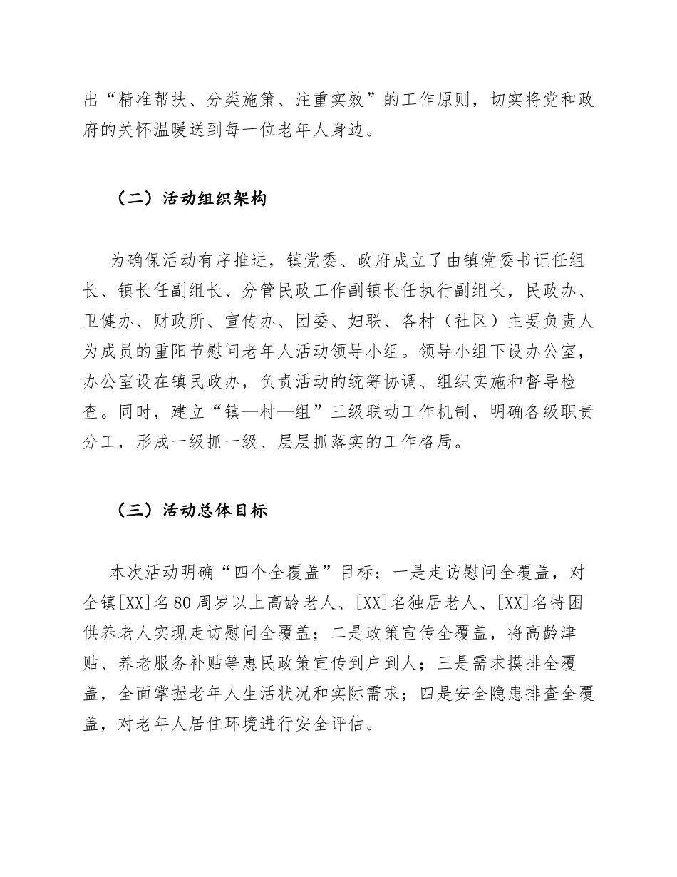 2025年乡镇重阳节慰问老年人活动工作总结模版_第2页